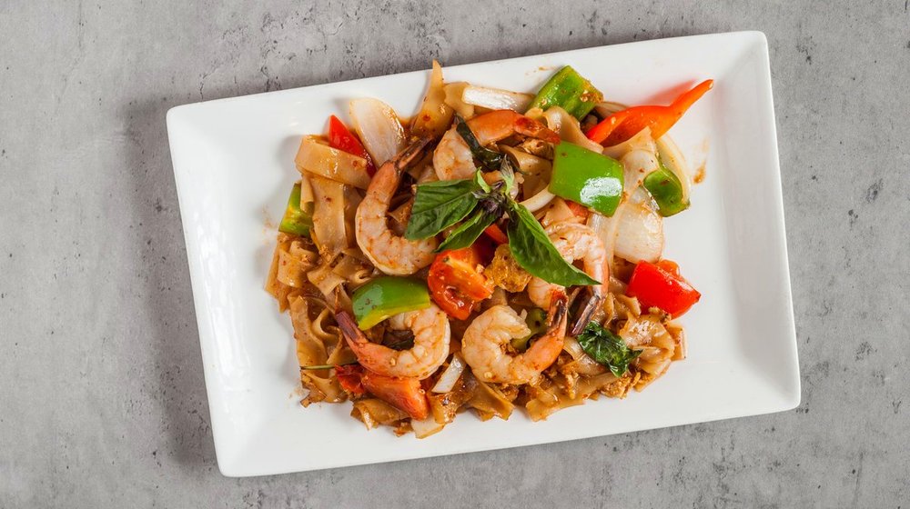 Drunken Noodles (Pad Kee Mao) at The Riverfront, Wilmington DE