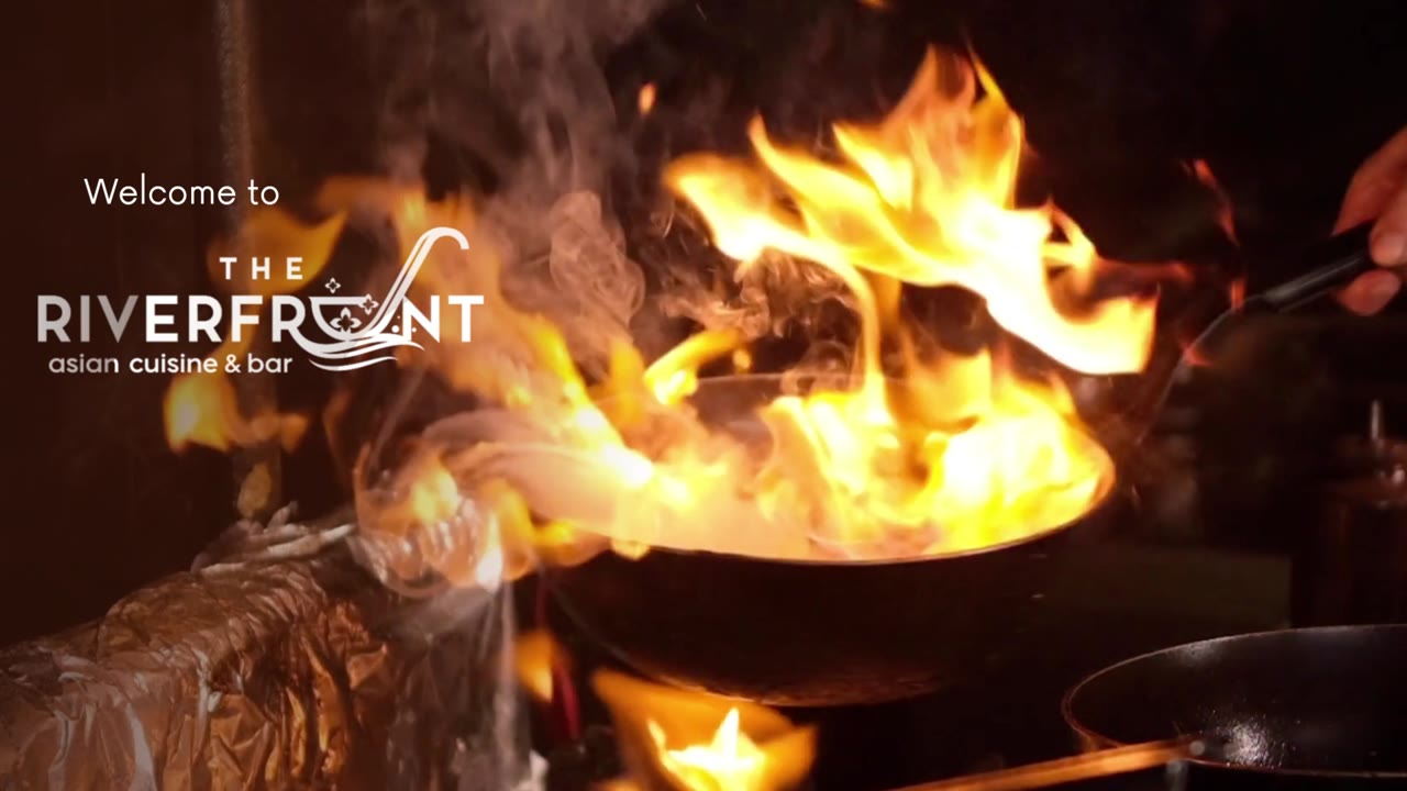 Thai cooking over flame in The Riverfront kitchen